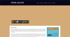 Desktop Screenshot of pearlalloys.com