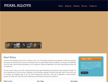 Tablet Screenshot of pearlalloys.com